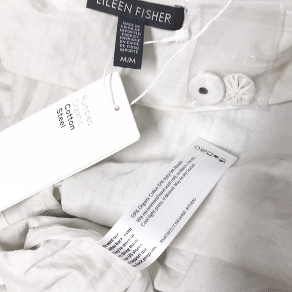 NWT EILEEN FISHER Bone Rumpled Organic Jacket - Picture 5 of 6